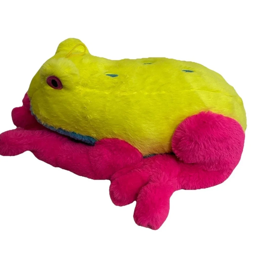 Multipet International Jumbo Bright Colored Frog Dog Toy X-Large PB-5